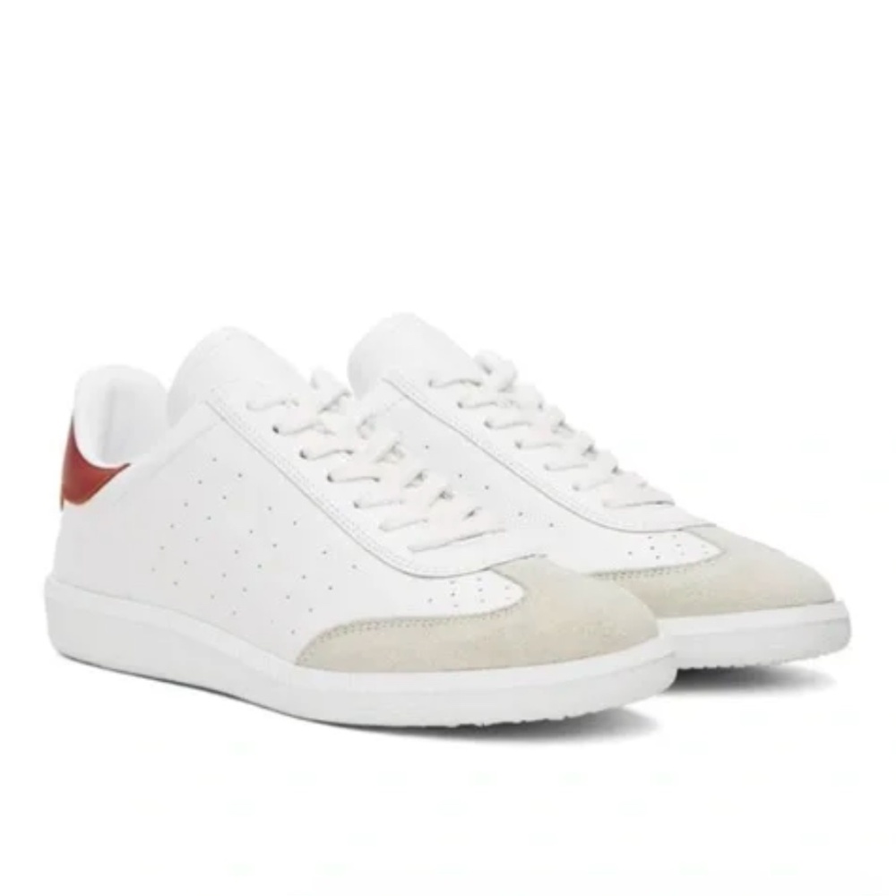 Isabel Marant Bryce Low-Top White/Tan Sneakers Size 39
